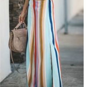 Colorful striped pants